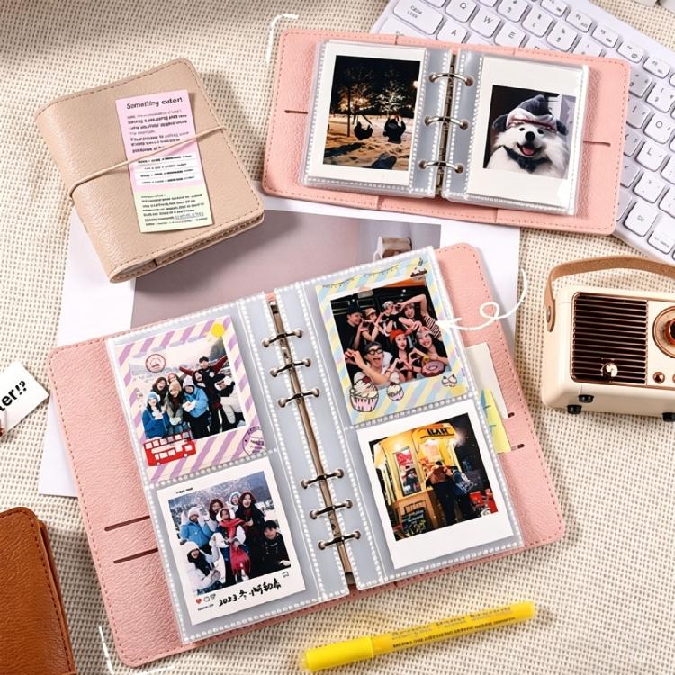 Leather Scrapbook With 100 Pocket Capacity 180 Degree Lay Flat Binding Photo Album With Sleeves Ideal For Collections