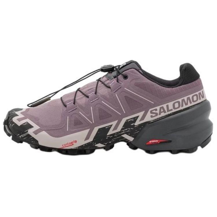 Salomon Speedcross 6 Comfortable Soft Non-Slip Wear-Resistant Low-Top Outdoor Functional Shoes Unisex Shoes Purple 417632