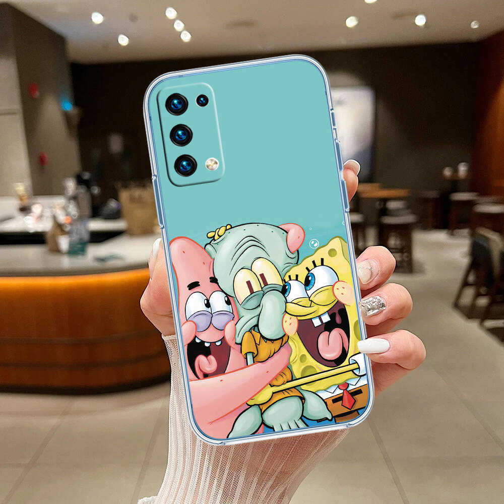 SpongeBob Case for Motorola G10 G20 G04 E30 E40 E22 E20 E13 E15 G22 G23 G05 G75 G35 G55 E22S E7 G6 G7 G8 G9 Plus Power Play