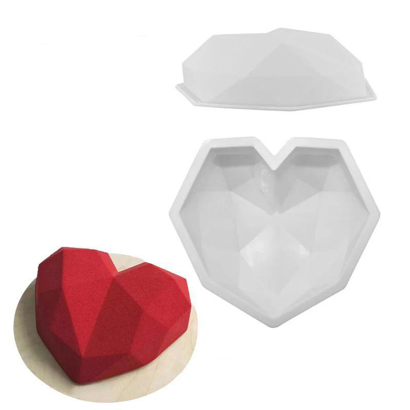 Heart Bow Moon Cloud Mousse Cake Mold Cherry Silicone Molds For Baking Pudding Dessert Chocolate Fruit Cake Decorating Tools