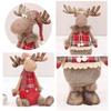 Christmas Decoration New Year Ornament Reindeer Plush Doll Handmade Deer Elk Toys Noel Xmas Home Party Table Decor for Kids Gift