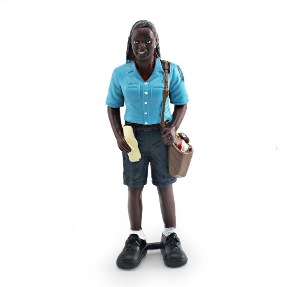 Teacher Chef Realistic Human Figurine Construction Worker Professionals People Model Collection
