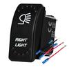 Waterproof White LED Rocker Switch for Light Bar Spot Lights 5P/7P ON-OFF-ON 12V/24V Heavy Duty for Car Boat Truck SUV 4x4 Hilux