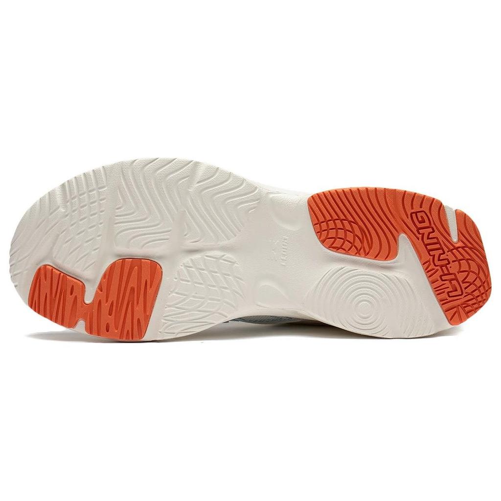 LiNing Meteor Slip-Resistant Cushioning Wear-Resistant Low-Top Running Shoes Ivory Sea Blue ARXT009-2