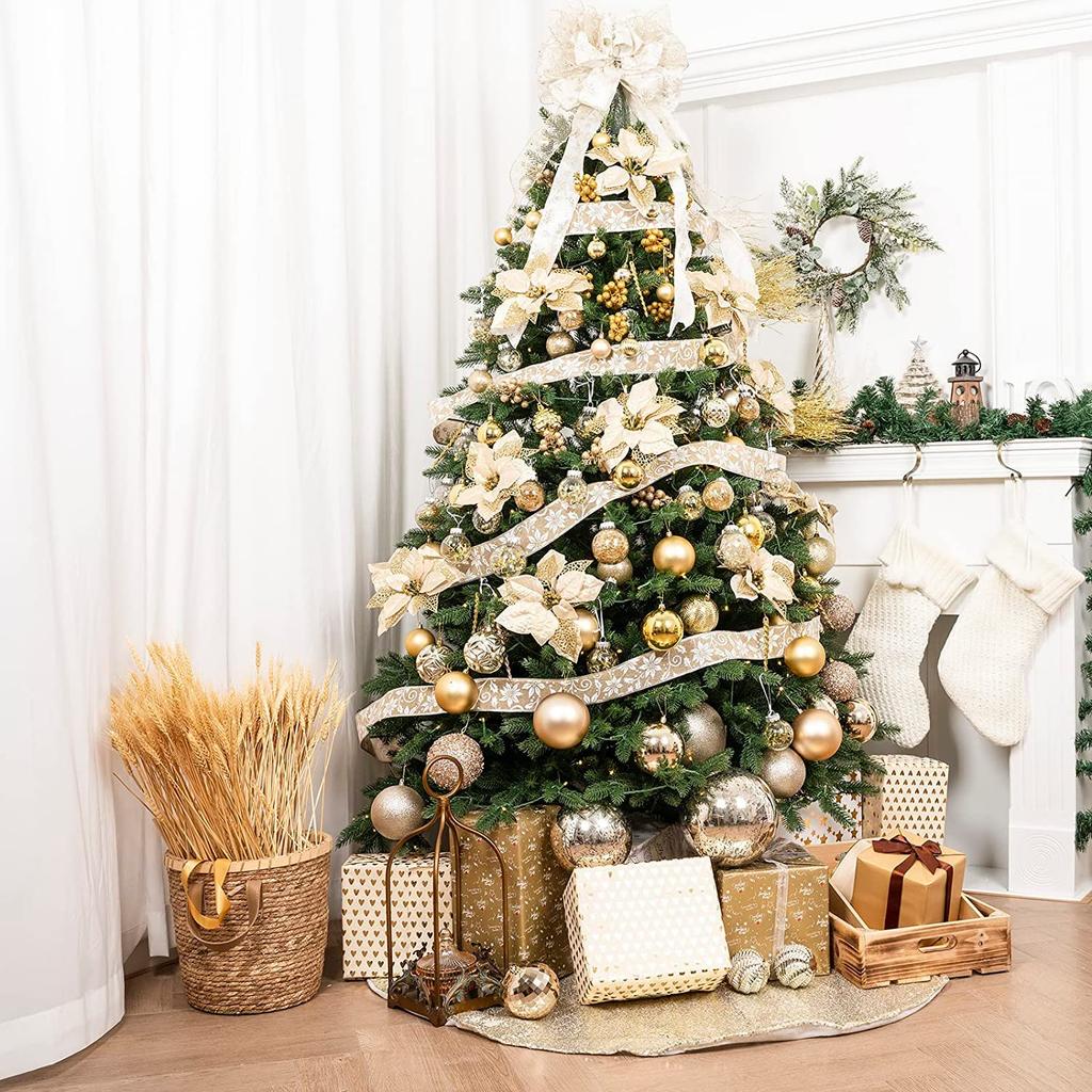 SVNVIOZ Christmas Ball Set of Gorgeous and Stylish Christmas Tree Nordic-style Ornaments, 16, Decorations.