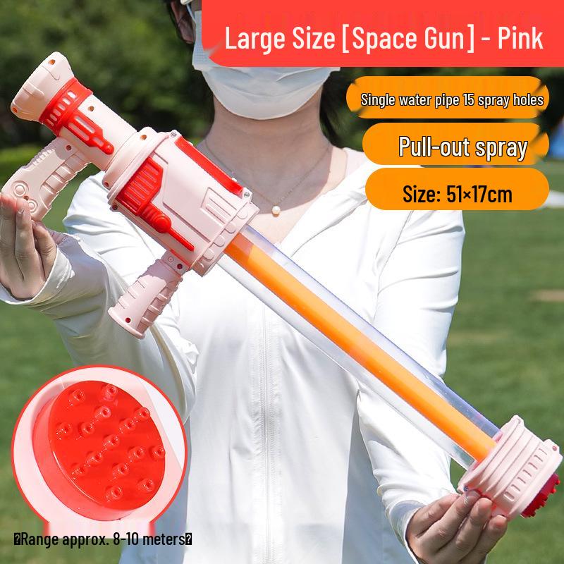 Gatling Water Gun for Kids - Large Pull-out Sprinkler for Beach and Rafting Water Fights