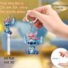 Stitch for Backpacks Keys 2D Flat Acrylic Designs Backpack Accessories Fun Pendants Durable Material Collectible Pendants Holiday Gifts