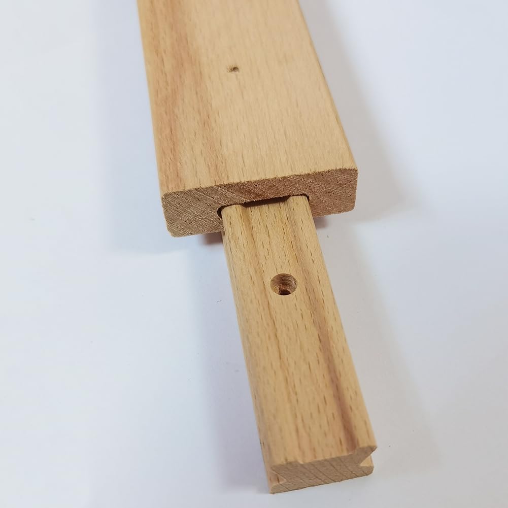 Wooden Drawer Slides, Wood Drawer Slide Bottom Mount Center, Wood Drawer Glides Rails Replacement (16 inch) 16 Inch