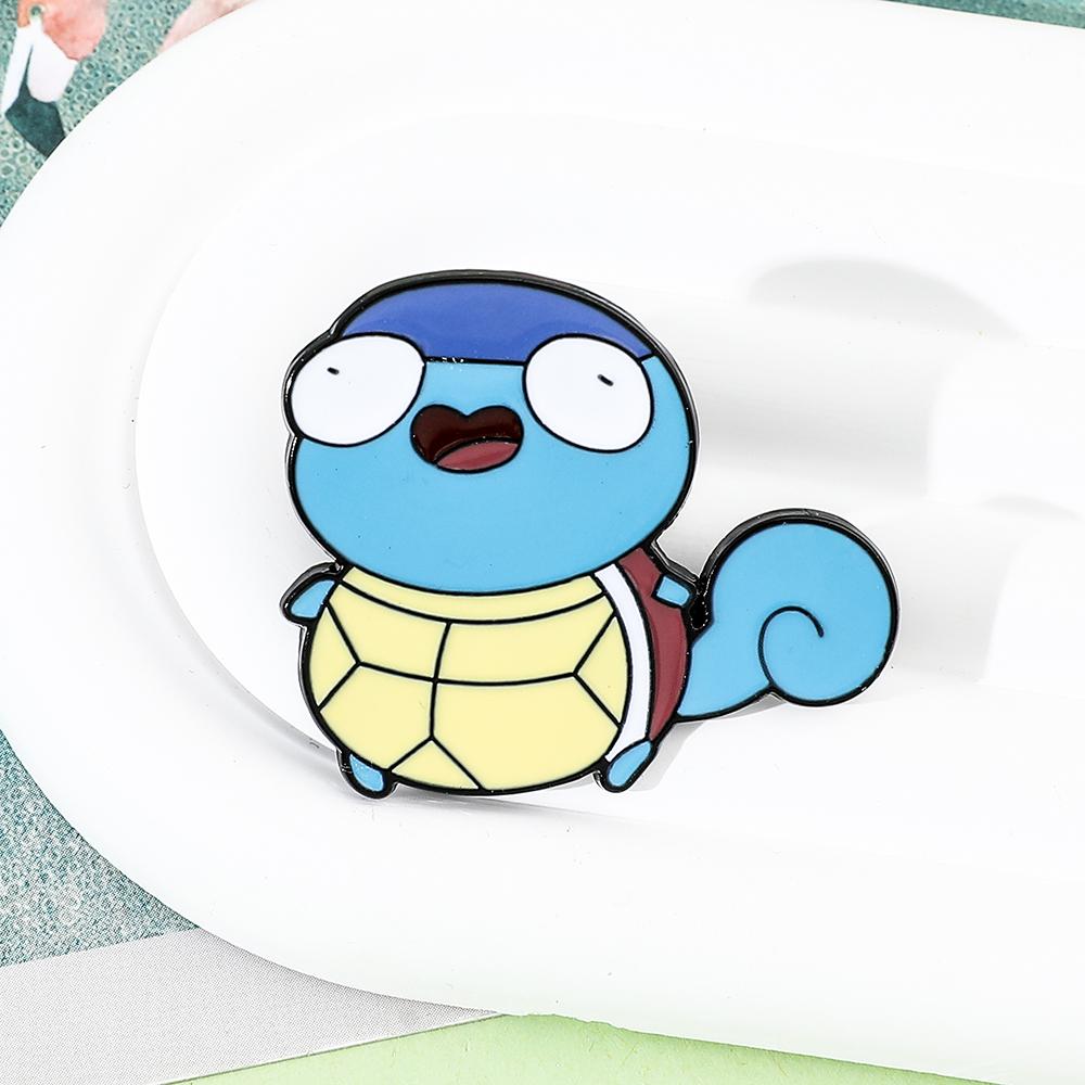 Anime Pokemon Emaliowana przypinka Pikachu Bulbasaur Psyduck Squirtle Odznaka Broszka Jeansowa Odzież torba Urocze Zwierzę dziecko Biżuteria Prezent zabawka