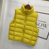 Women's Sleeveless Vest Stand Collar Casual Puffer Gilet Loose Fit Short Down Vest Fall Winter Outerwear