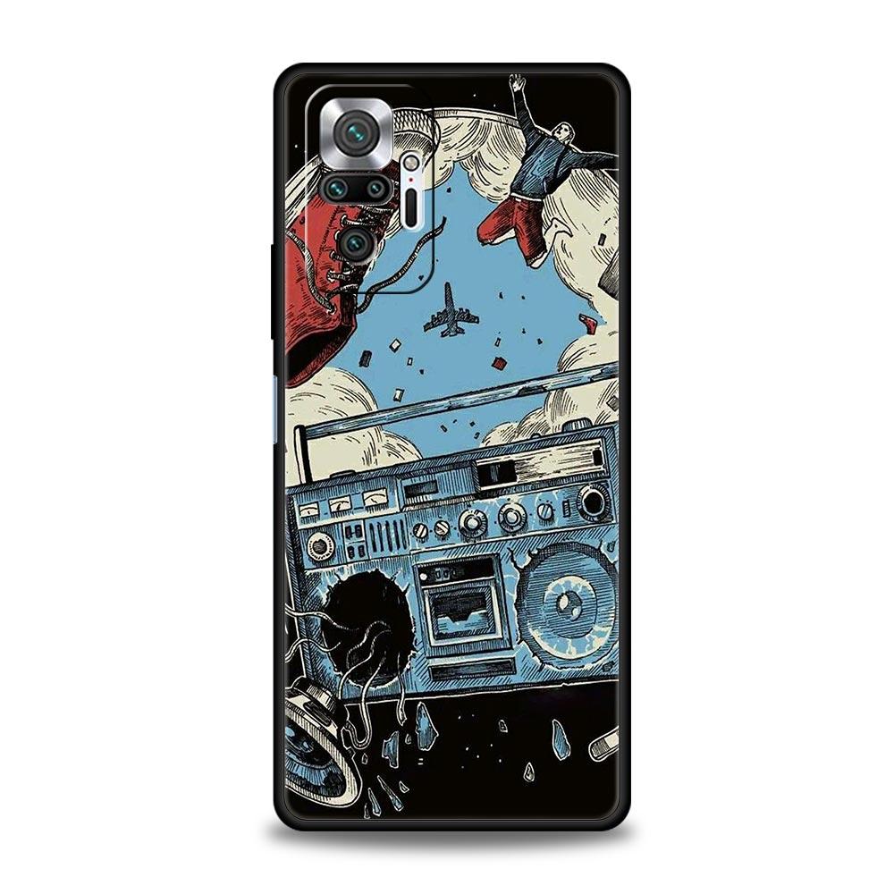 

Retro Recording Device Phone Case Cover for Redmi 14C 10C Note 15 14 13 12 10 11 K40 Pro Plus 5G Soft TPU Shockproof Shell Funda Note 14 Pro 5G