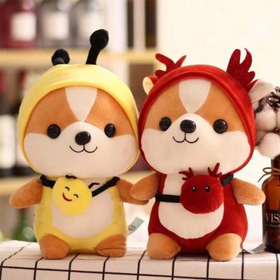 Kids Kawaii Toy Valentine Plush Toy Dog Dinosaur Corgi Pillow Christmas Gift Stuffed Soft Cute Squirrel Shiba