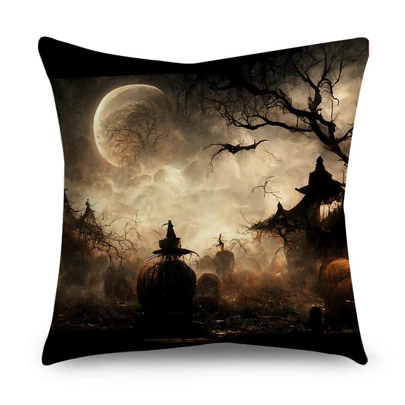 NIGHTWISH Halloween Pattern Pillowcase Holiday Design Home Decor Sofa Cushion Cover 40/45/50cm Happy Easter Day