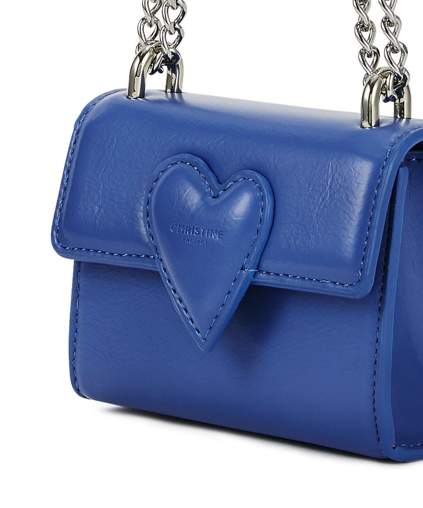 Christine Project Twist Heart Micro Bag(Blue Slush)