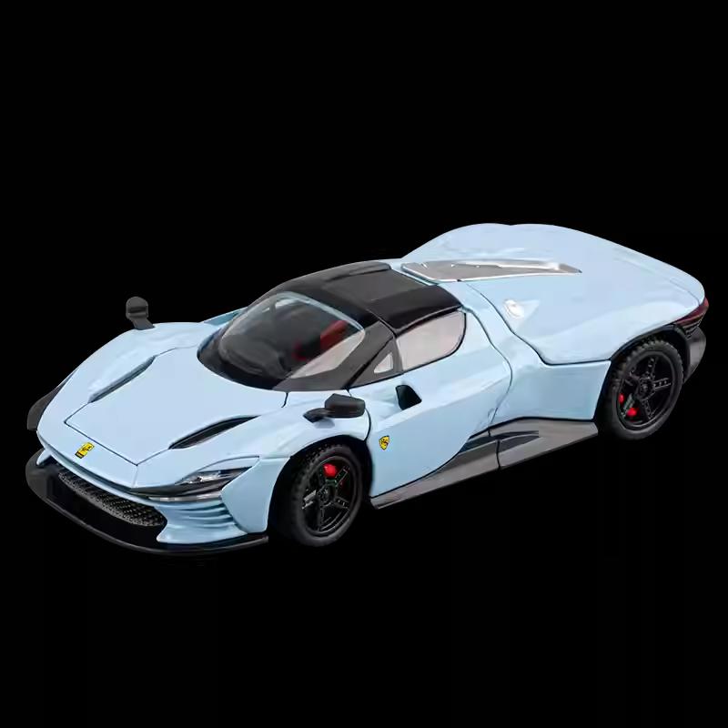 1/32 Ferrari Daytona SP3 Supercar Alloy Model Car Toy Diecasts Metal Casting Sound and Light Car Toys for Children Vehicle