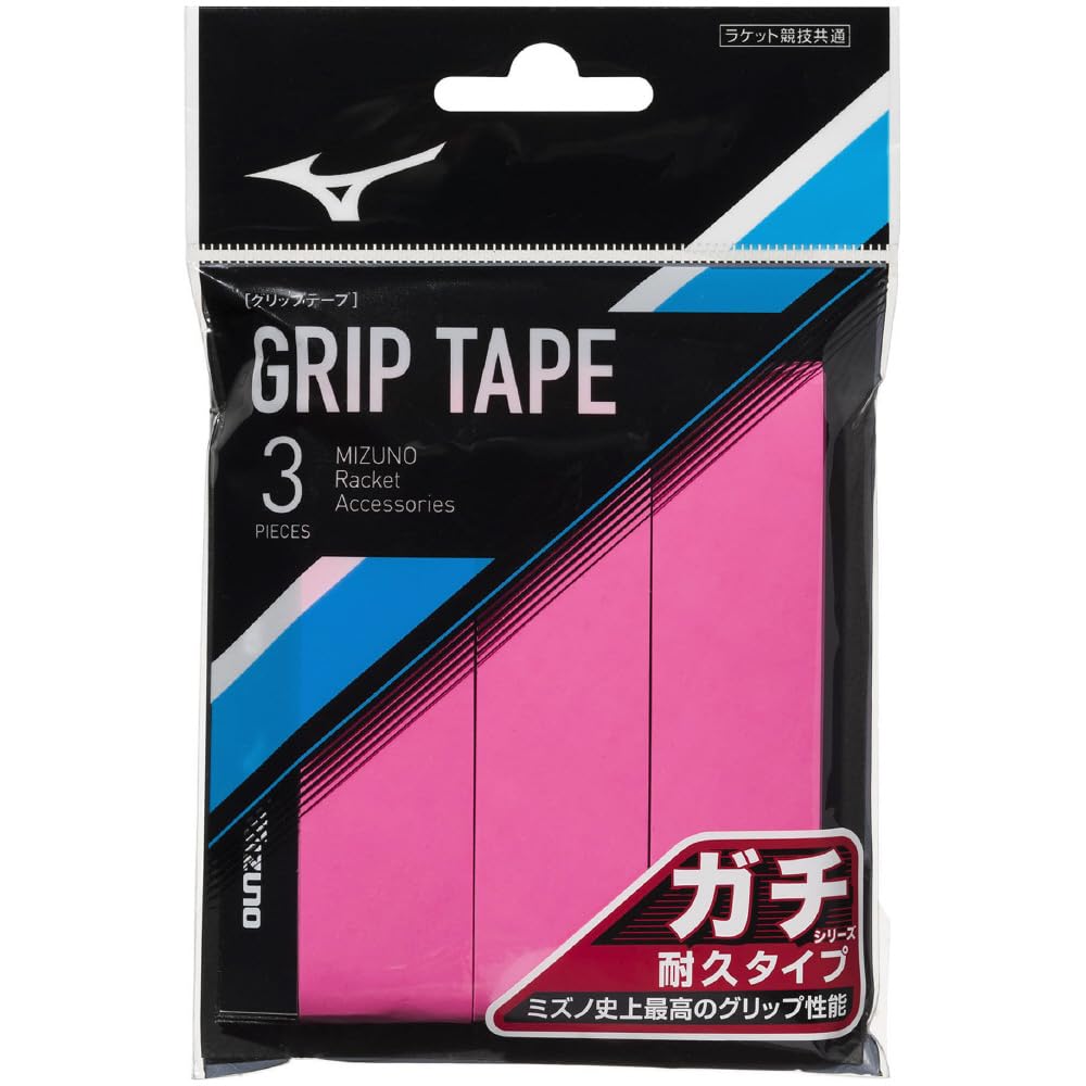 

MIZUNO Tennis Racket Sports Gachi Grip 3P 63JYA305 Pink Tennis/Soft (Durable Type) рожевий