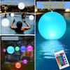 Solar Powered Inflatable Ball with Remote Control 16 Colors LED Luminous 3 Working Modes Waterproof Floating Swimming Pool Party Decoration Light Ball