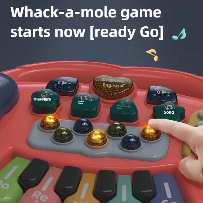 Dětská hudební hračka se zvukem zvířat Dětská klavírní klávesnice Elektrický blikající hudební nástroj Rané vzdělávací hračky pro děti