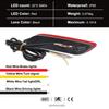 2PCS For Toyota Camry SE XSE 2018-2025 LED Rear Fog Lamp Car LED Bumper Light Brake Light Turn Signal Indicator Reflector