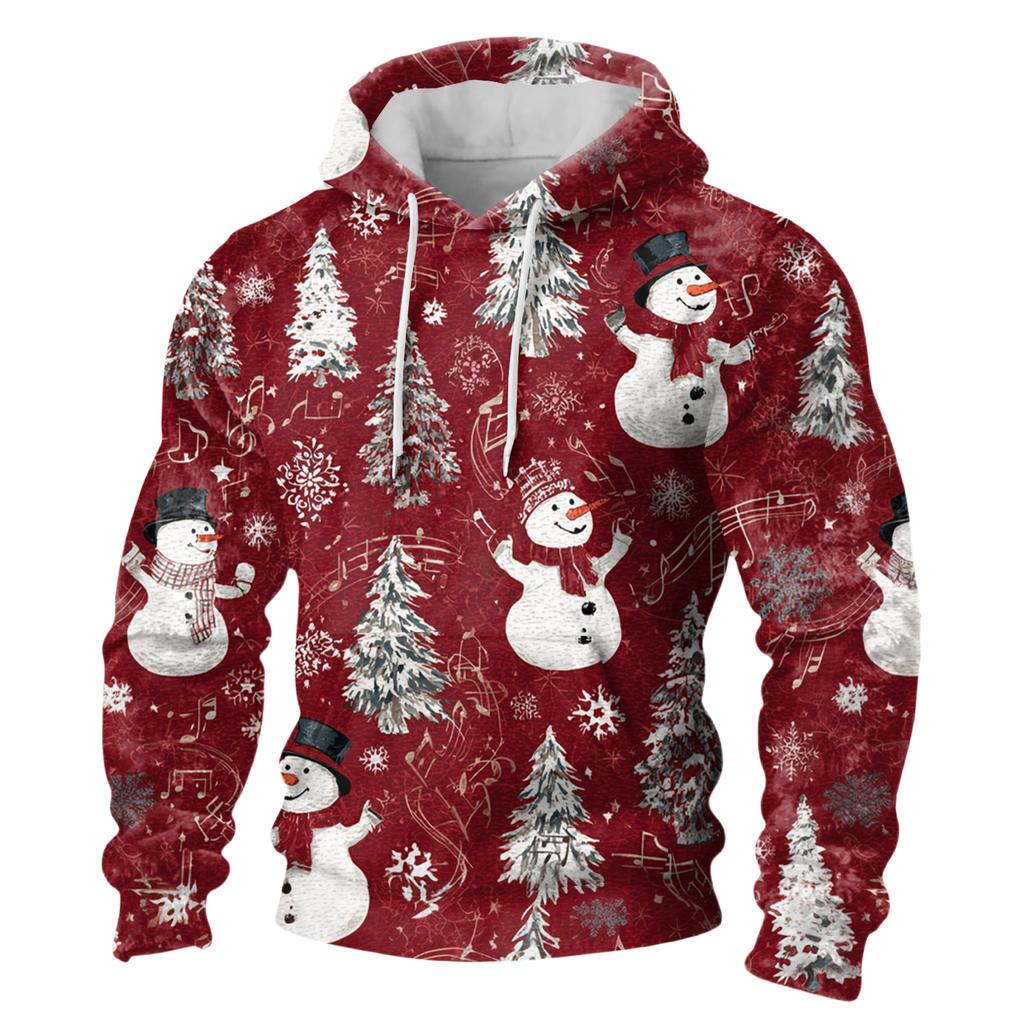 Herr Långärmad Ledig Flanell Huvtröja