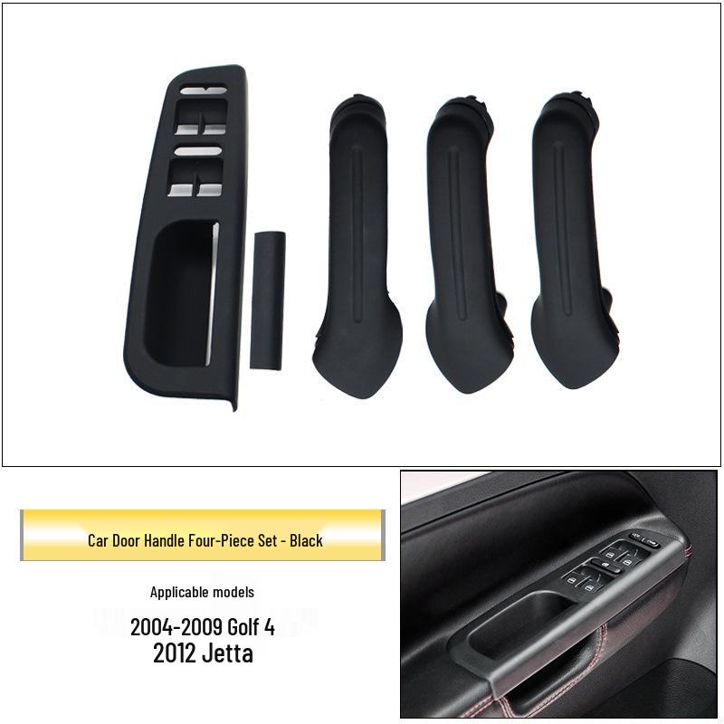 

Совместимая рамка накладки внутренней ручки и переключателя подлокотника для 4-дверных Volkswagen Golf, Jetta, Bora