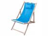 Blue Wooden Sun Lounger (4)