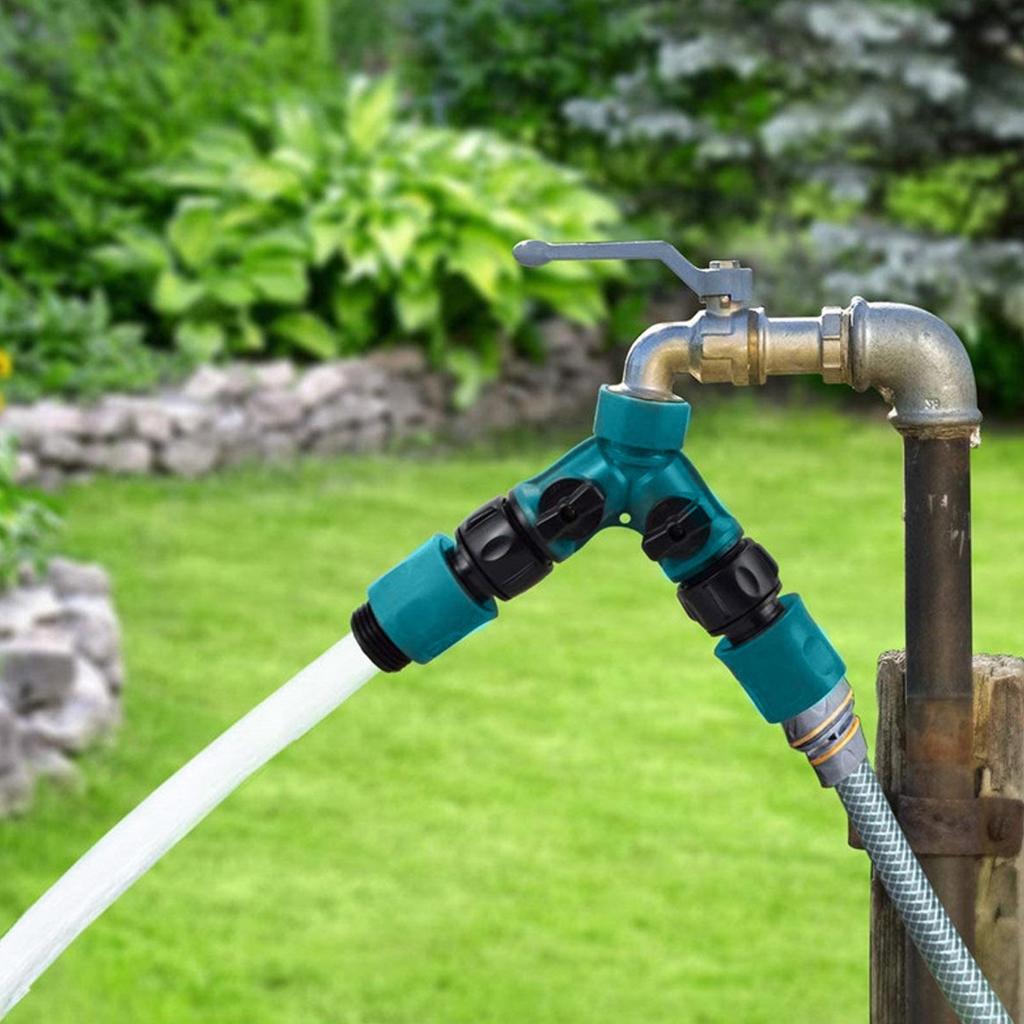 Garden Hose Splitter Leakproof Quick On/Off Water Hose Connector Garden Hose Faucet Splitter For Agricultural Production Public