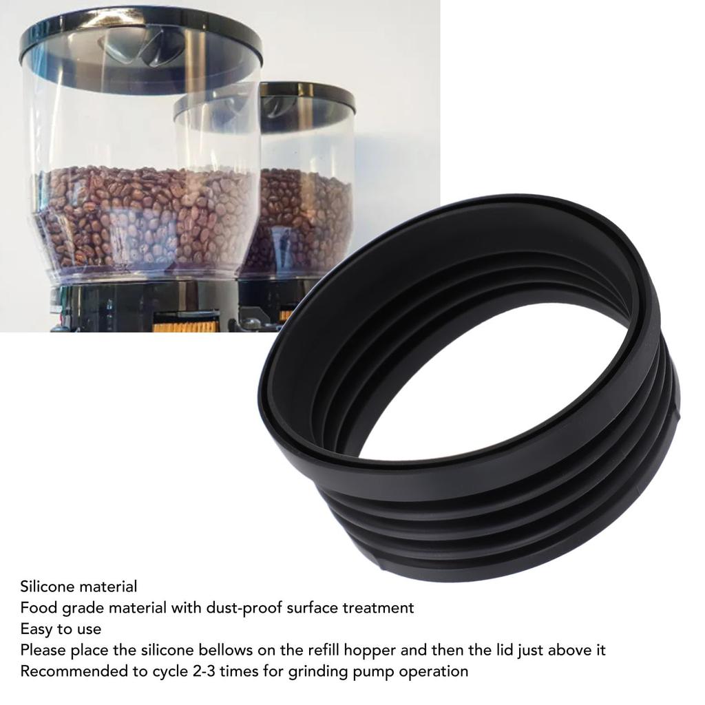Coffee Grinder Silicone Bellows Replacement Silicone Single-Dose Hopper Bellows for Coffee Grounds Spout