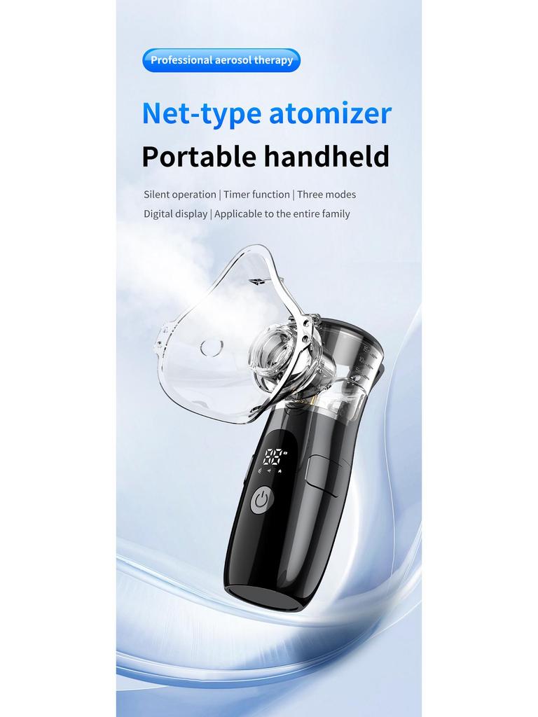 Children's Ultrasonic Silent Nebulizer LED Display Portable USB Rechargeable