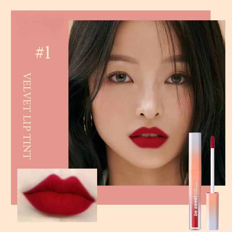 Non-stick Cup Waterproof Mirror Lip Glaze Matte Lip Glaze Lip Mud Velvet Whitening Lipstick