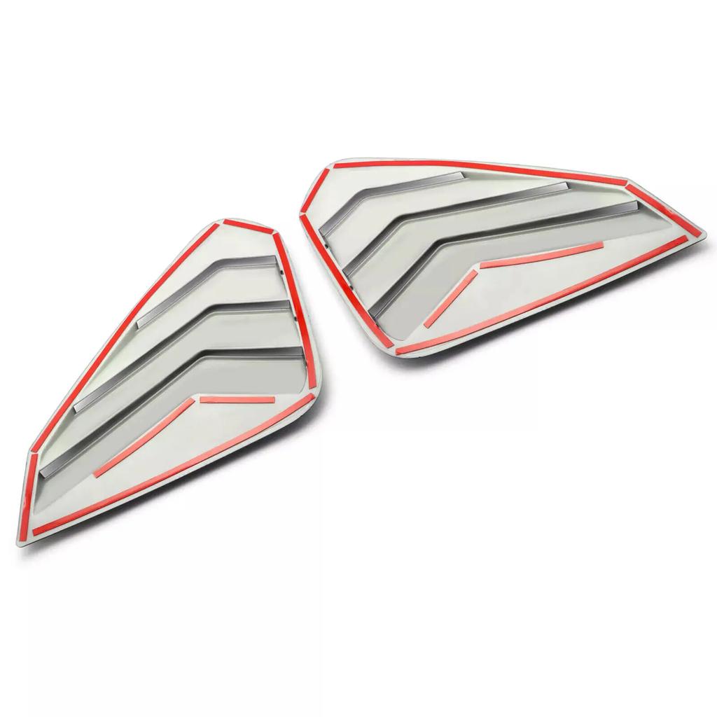 Für Toyota RAV4 2019 2020 2025 2025 2025 Auto Heckklappen-Fenster Seitenjalousie Abdeckung Zierleiste Aufkleber Lüftungsschaufel Kohlefaser ABS