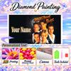 Backstreet Boys 5D DIY Diamond Painting Custom Name Text, Full Drill Rhinestone Mosaic Art Home Gift