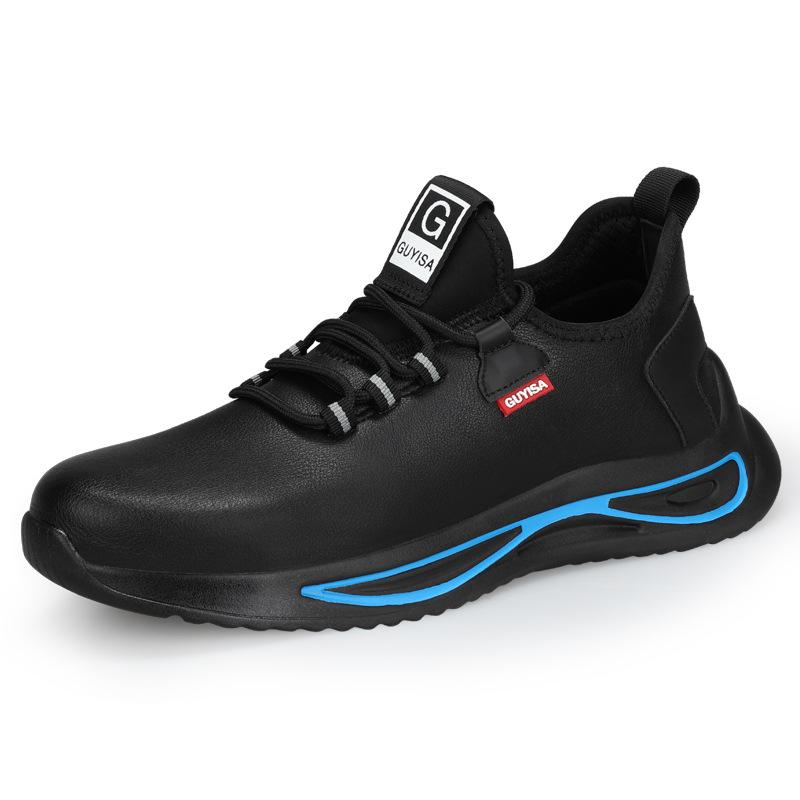 Work Old Shoes, Men's Anti-smashing, Anti-piercing and Non-slip Steel Head Shoes, Wear-resistant, Not Tired When Standing, Safe Labor Insurance 