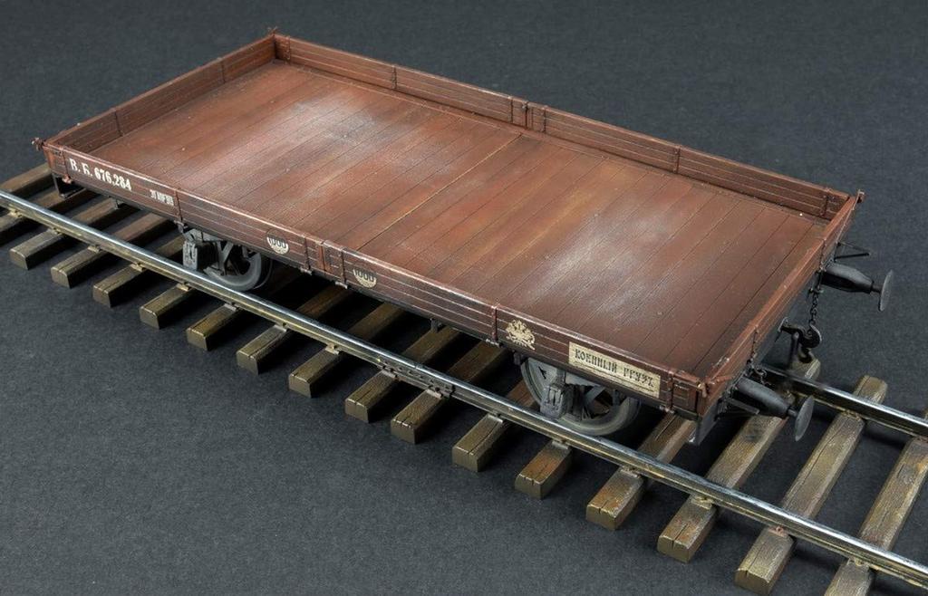 Miniart Scale Open Freight Car Plastic Model MA39004 1/35 (No Brakes) 16.5t