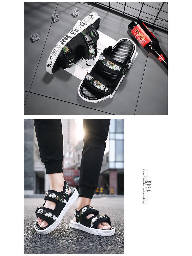 Men's Breathable Wear-resistant Summer 2023 Sandals - Versatile, Trendy Beach Fashion, Anti-slip Slippers