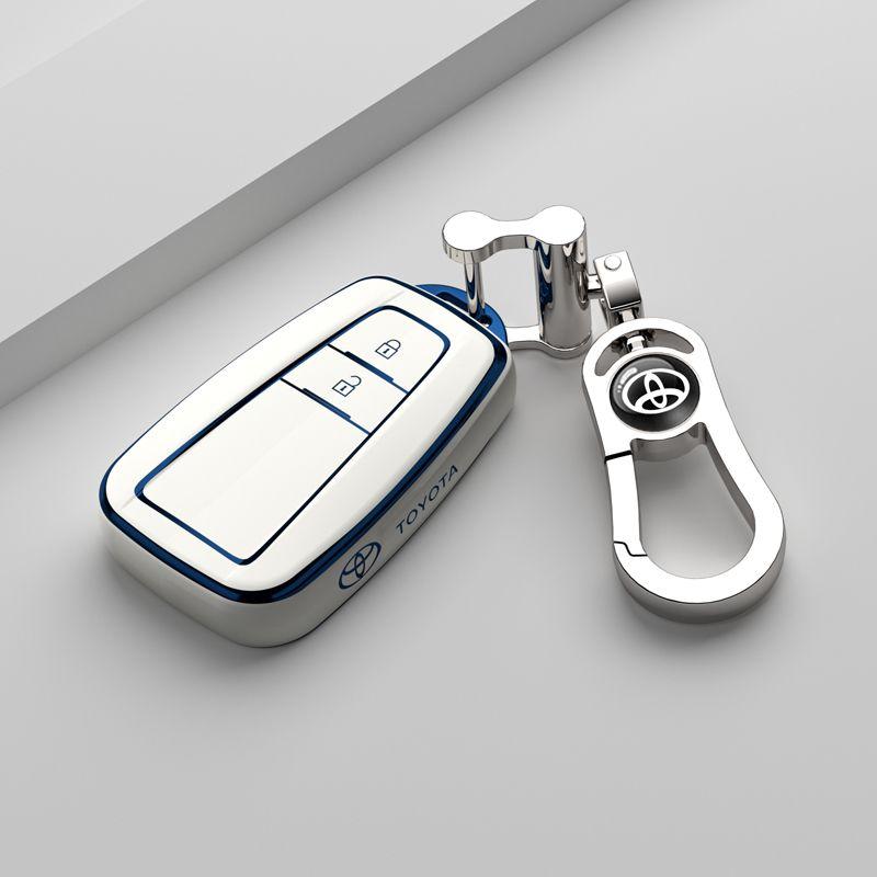 Soft TPU Car Key Cover Case Shell Fob For Toyota Prius Camry Corolla C-HR CHR RAV4 Prado 2018 Protection Keychain Accessories