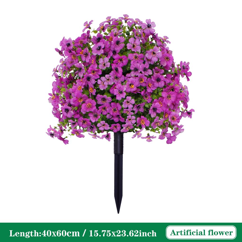 Fake Flowers Outdoor UV Resistant Faux Plants for Outside Yard Wedding Indoor Home Kitchen Farmhouse Decor Artificial Plants