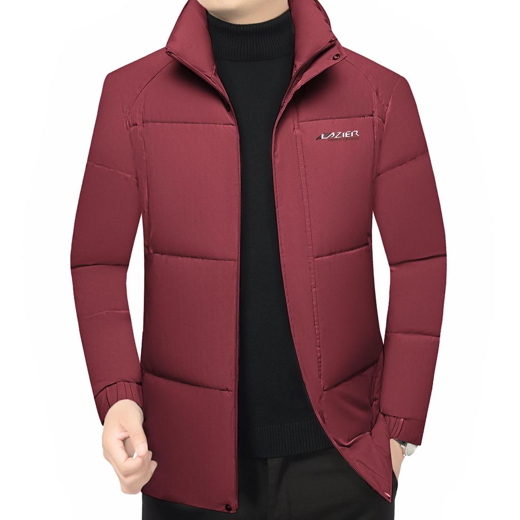 2025 Stylish Cotton Stand Collar Jacket: Winter Business Casual Outerwear for Men
