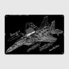 Mcdonnell Douglas F15 Eagl Metal Sign Wall Pub Garage Club Decoration Wall Decor Tin Sign Poster