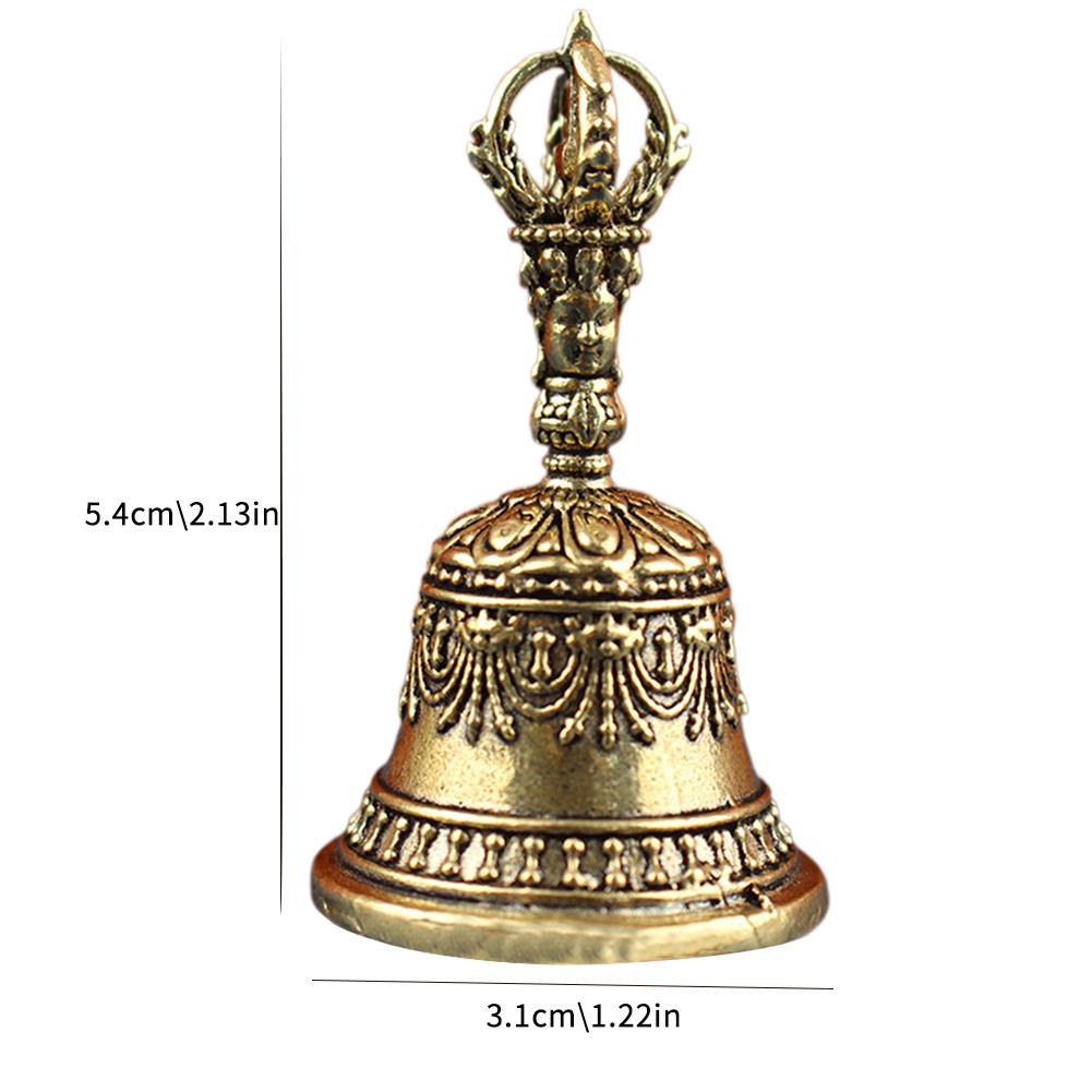 Mosadzný Tibetský Zvon Ručne Vyrábaný Vajra Zvon a Tĺčik Sada Budhistické Tibetské Zvončeky Nástroj na Meditáciu Zvukové Liečebné Nástroje