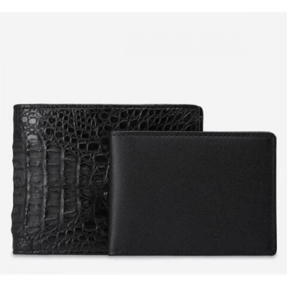 Daks Black Crocodile Leather Wallet Dbwa1e713bk