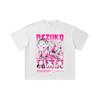 260 GSM Double Yarn 32 Count 100% Cotton Demon Slayer V56 Nezuko Print Unisex Heavy Cotton T Shirt