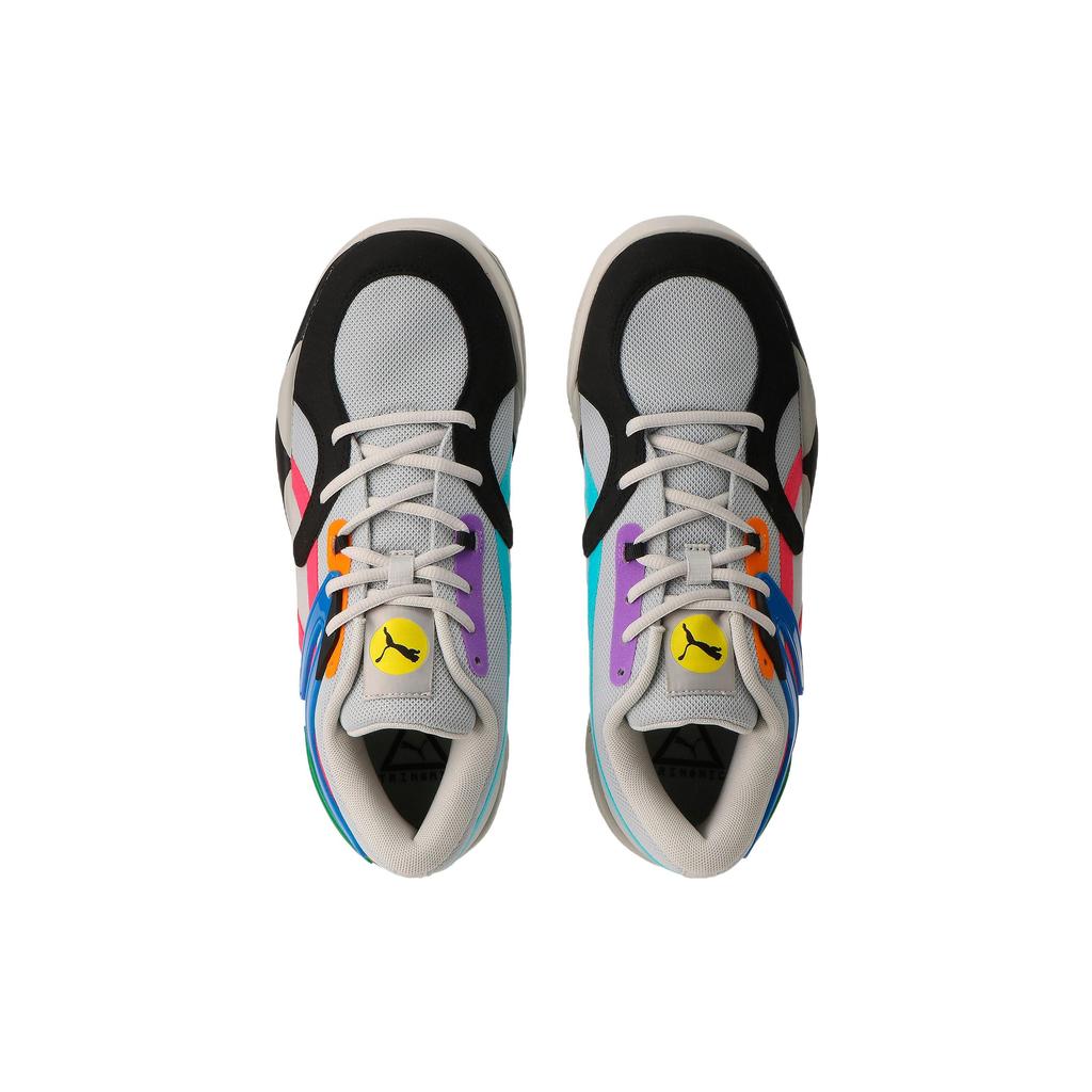 Puma Trc Blaze Round Toe Comfortable Shock Absorbing Non-Slip Wear-Resistant Low-Top Basketball Shoes Unisex Sneaker Gray Black Blue 376582-09