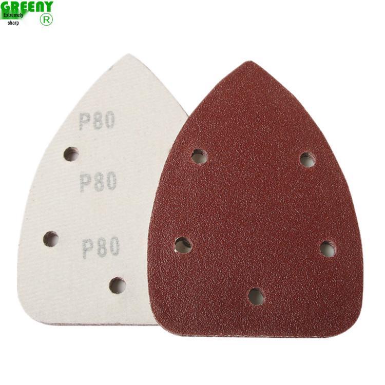 Velvet Triangular Sandpaper, 140x90mm, 5-Hole, Non-Standard Flocked, Hot-Selling for Foreign Trade