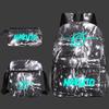 Large Capacity Schoolbag with Shoulder Strap; Student Three-piece Pencil Case Set