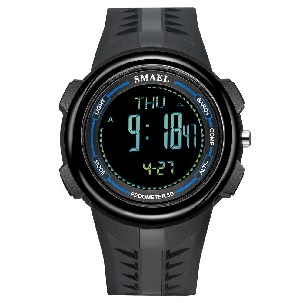 SMAEL Digital Watches Sports LED Wristwatches Men's 50m Waterproof Sport Watch Digital Light Stopwatch Military Watch Men