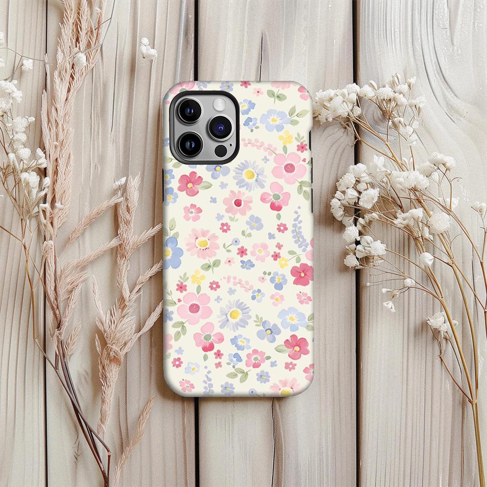 Floral Magnetic Phone Case for Apple 17 Pro Max, 2-in-1 Double-Layer Protective Design