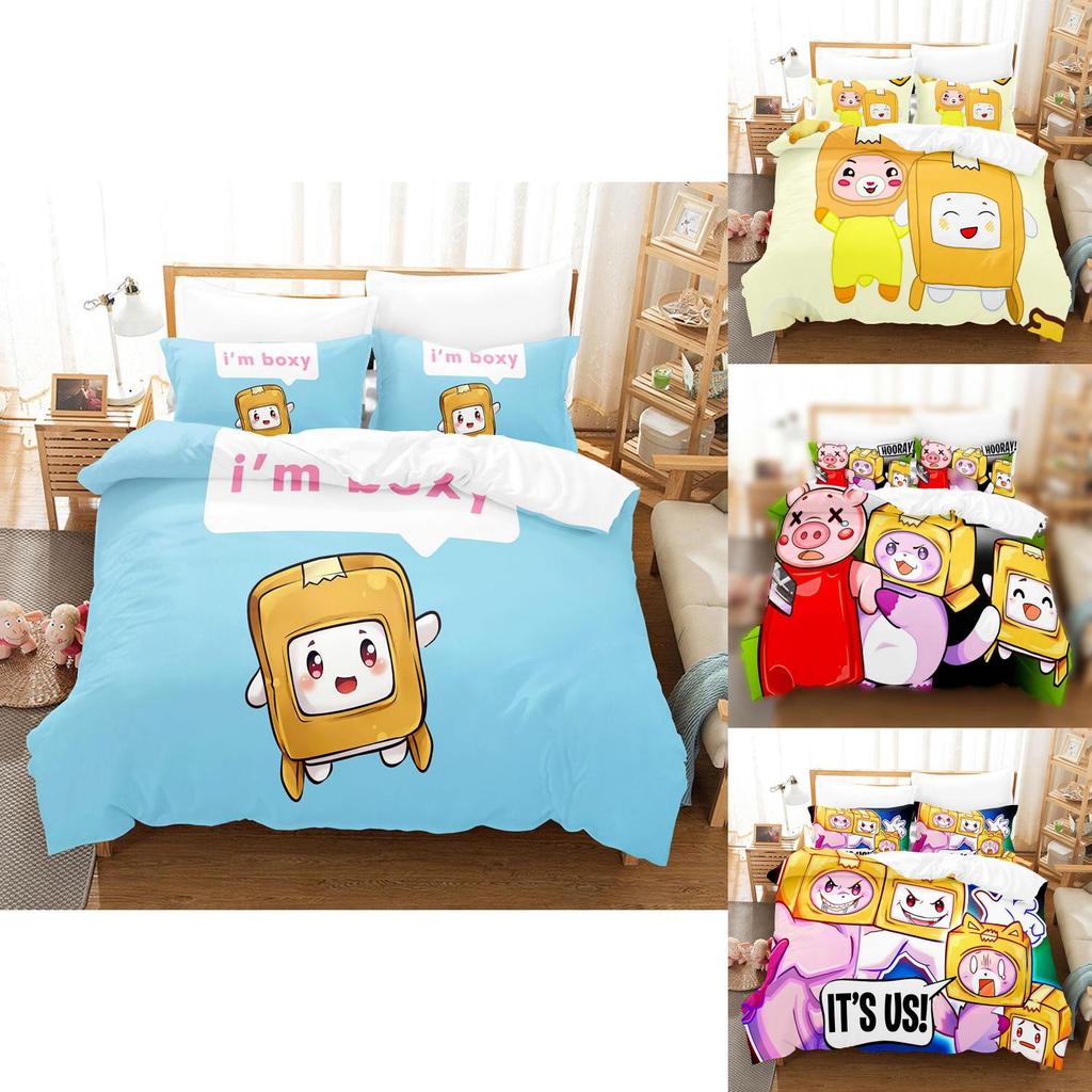Charming Lankybox Duvet Cover Set Designed For All Ages With Comfortable Feel