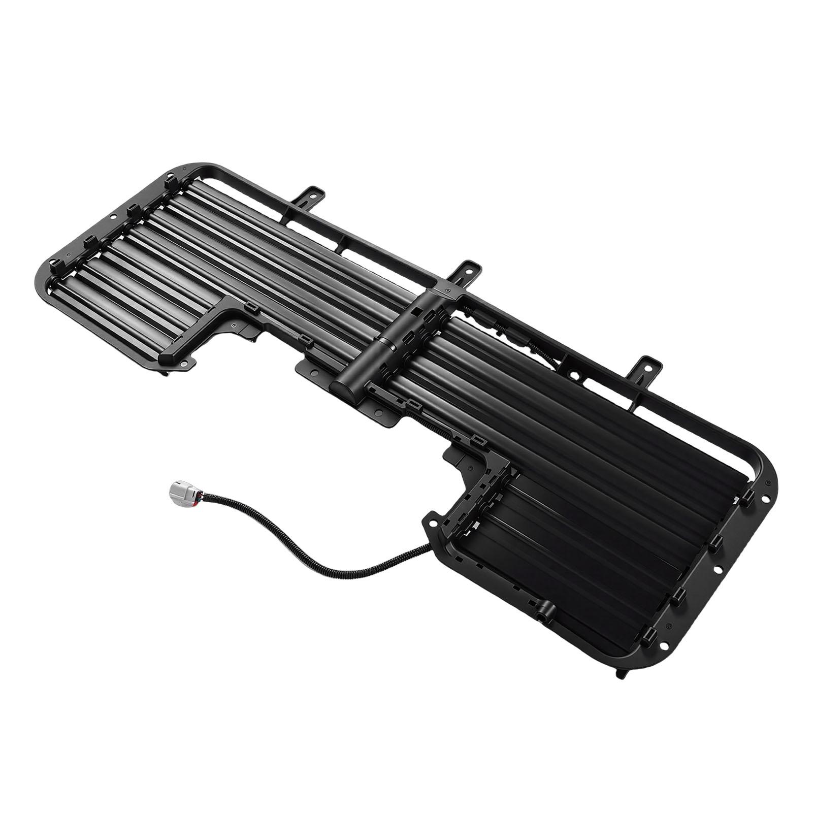 Front Active Grille Shutter with Motor 84363184 Radiator Grille Air Shutter Replacement for Chevy Silverado 1500 2017