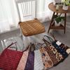Winter Plush Chair Cushion with Strap for Dining, Student, or Office Chairs